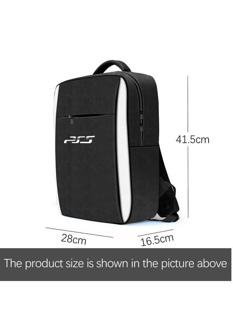 Sharpdo - Large Capacity PS5 Carrying Backpack, with Adjustable Strap, Durable Nylon Console Case for PlayStation 5/PS4/Xbox and Accessories Storage, Black - Image 1