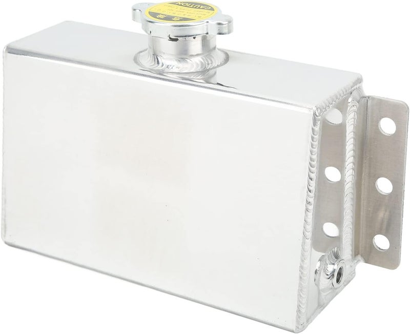 Coolant Overflow 1L, Aluminum Alloy Expansion Reservoir, Coolant Overflow with Drainage Faucet, Stainless Steel Vent for Car Refitting, Lightweight and - Image 4