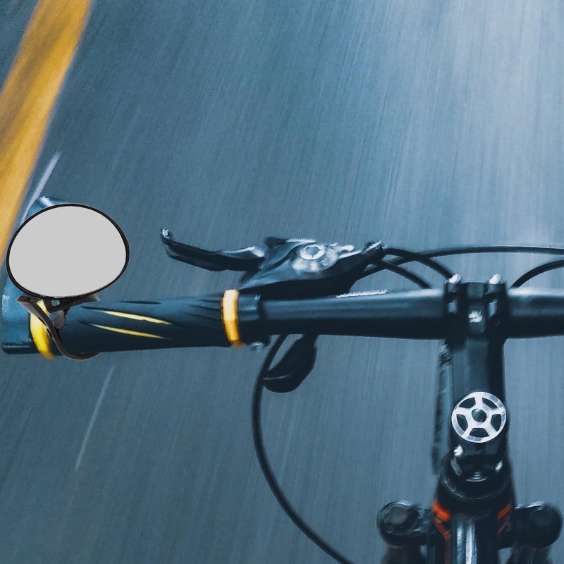 Adjustable Bike Rearview Mirror 2Pcs 360 Rotatable Convex Glass for Mountain Road Bikes Safety - Image 5