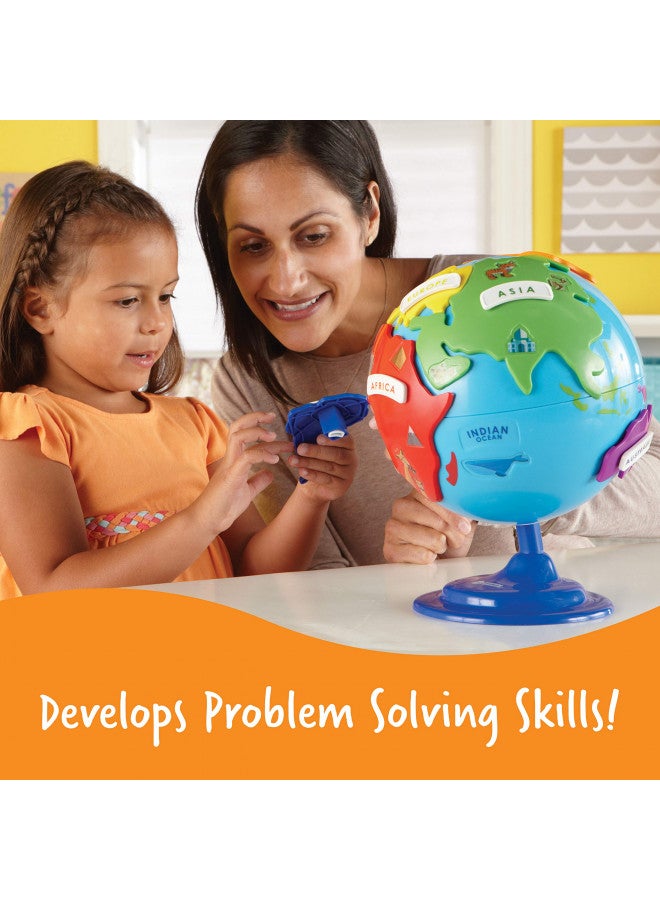 Learning Resources Learning Resources Puzzle Globe - 14 Pieces, Ages 3+ Preschool Learning Toys for Boys and Girls, Earth Globe for Kids - Image 3