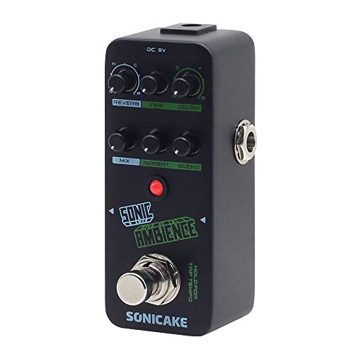 SONICAKE Delay Reverb Pedal Sonic Ambience Multi Mode Tap Tempo Delay and Reverb Guitar Bass Effects Pedal - Image 1