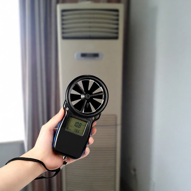 HoldPeak HP-866B Mini LCD Digital Anemometer Wind Speed Air Velocity Temperature Measuring with Backlight - Image 5