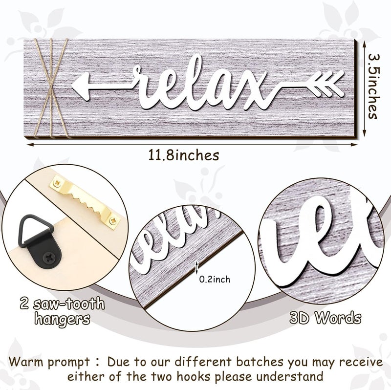 BPA 4-Piece Rustic Bathroom Wall Art Set - Image 3