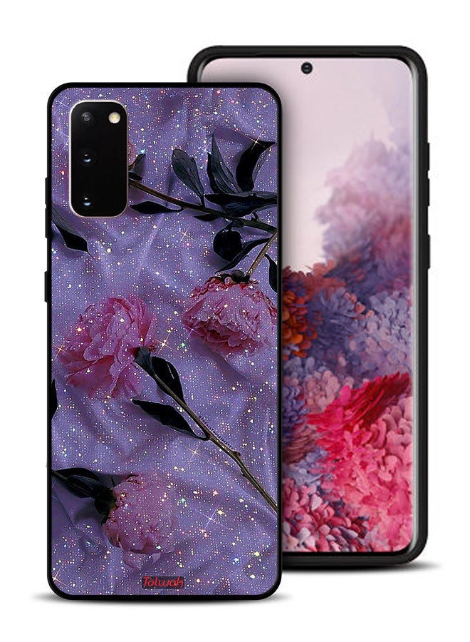 Tolwak غطاء حماية لجهاز سامسونج جالكسي S20 5G مزين بالورود اللامعة - Image 1