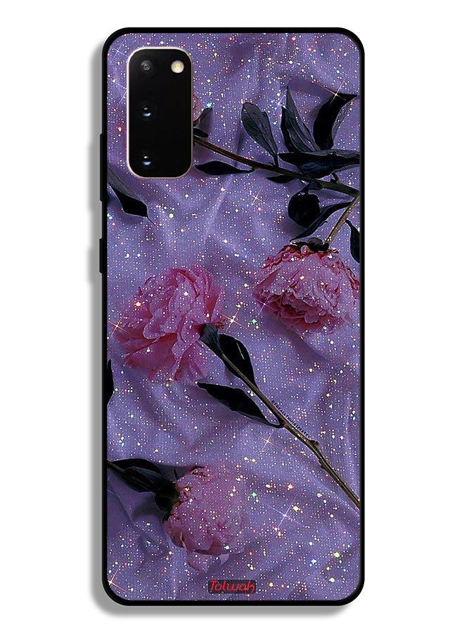 Tolwak غطاء حماية لجهاز سامسونج جالكسي S20 5G مزين بالورود اللامعة - Image 2