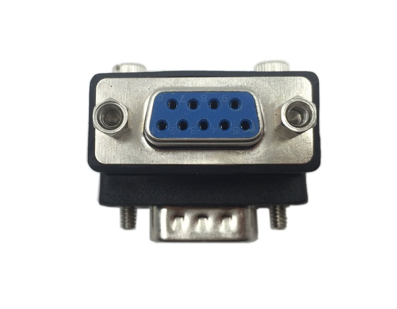 CERRXIAN 90 Degree DB9 9 Pin RS 232 Male to Female Serial Gender Changer Extension Cable Converter Adapter Coupler - Image 3