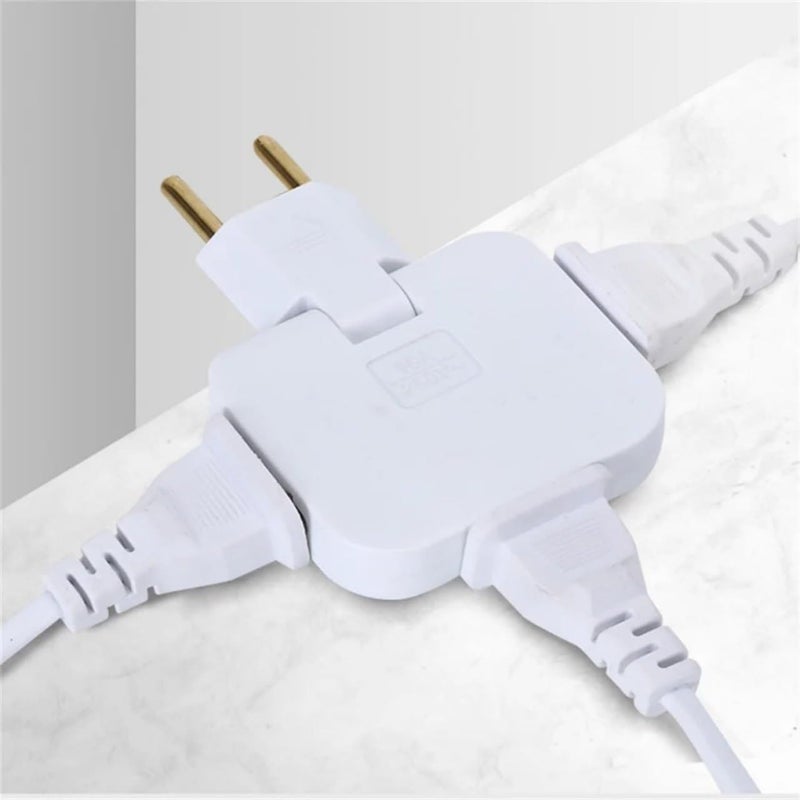 Flavorhaus 3 in 1 Rotatable Socket Converter Extension Travel Converter Socket Portable Charging Sockets Power Plug Adapter with Foldable forTravelHomeOffice  - Image 2