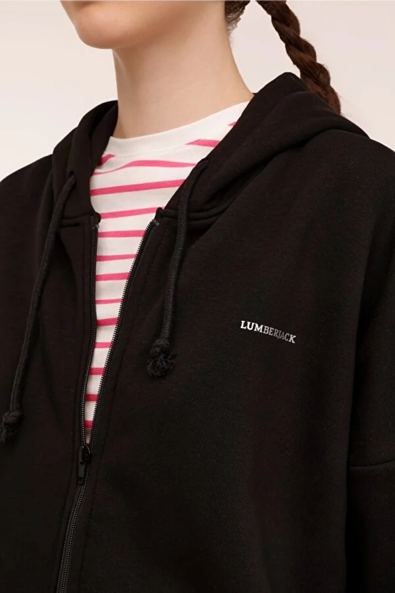 LUMBERJACK 101783986 Wb Marcia 18SSB502 4pr Black Women's Tracksuit Top
