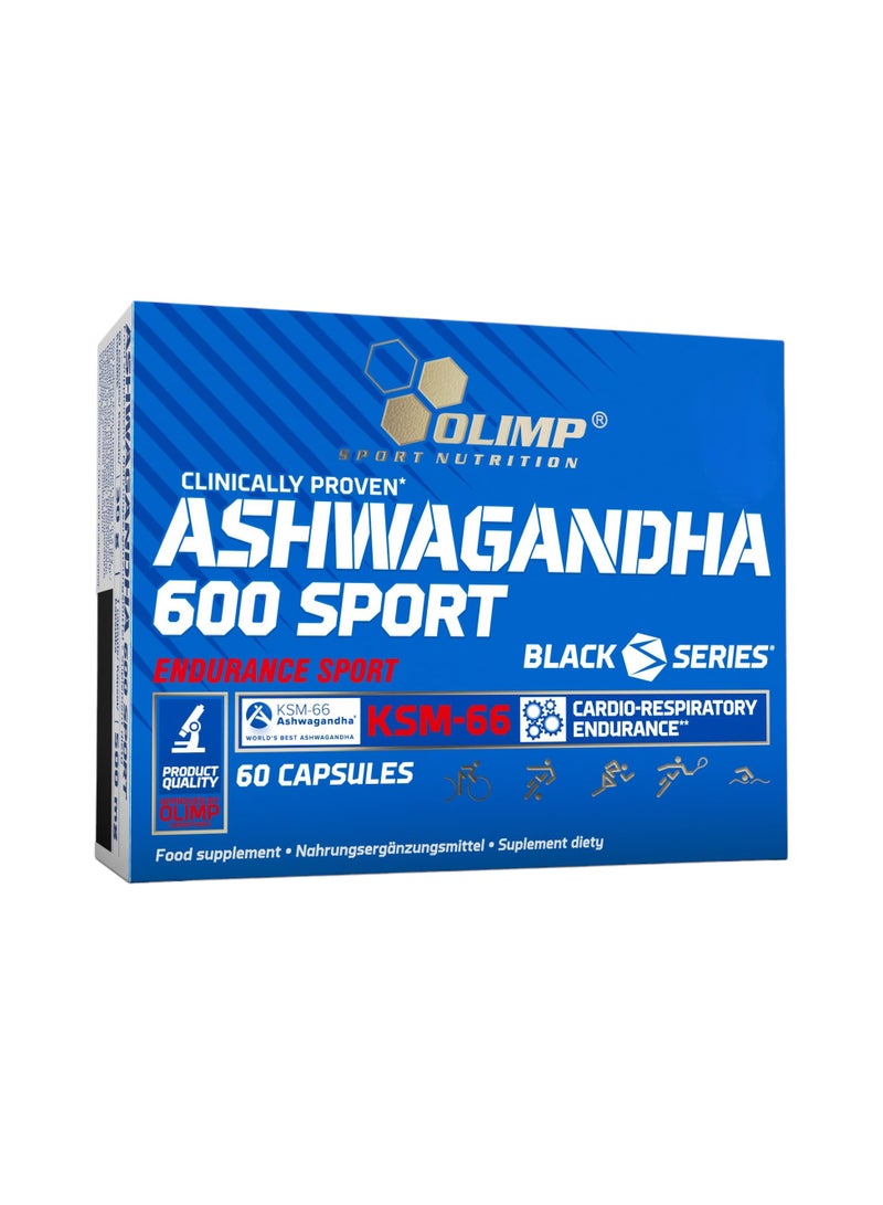 Olimp Ashwagandha 600 Sport, 60 Capsules - Image 1