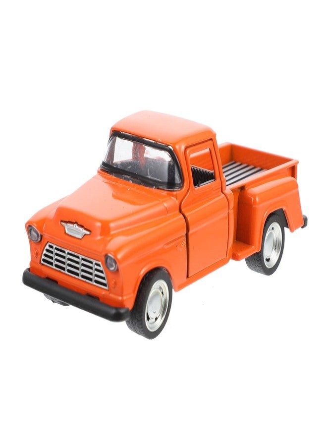 ifundom Small Orange Pickup Truck Model Diecast Metal Miniature Car Toy for Kids Room Decor Party Favors Collectible Vehicle Display 4.92 Inch - Image 1