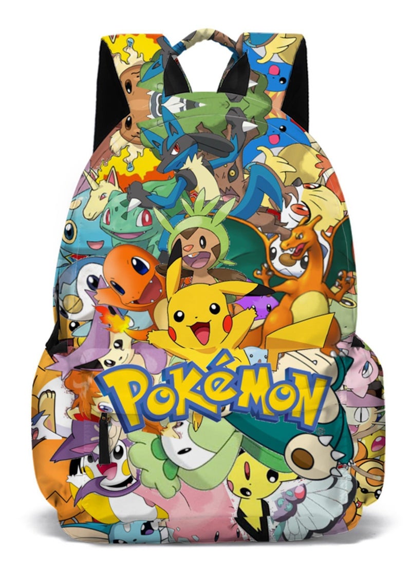Pokemon - 【School Season】Pokemon Pikachu Children Cartoon Backpack Student Class Schoolbag Suitable for 15 Inch Laptop Bag Travel Bag Leisure Bag - Image 1
