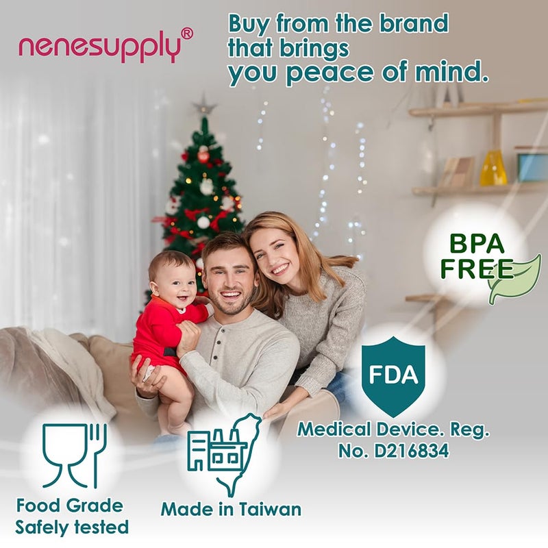 Nenesupply 4pc Duckbill Valves Compatible with Elvie Stride Pump Parts Replacement Parts Breast Pump Parts Momcozy Tsrete Wearable Pumps Spectra CaraCup Not Original Elvie Pump Parts Accessories - Image 3