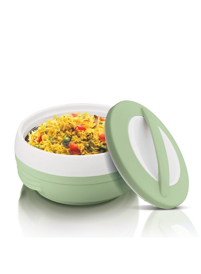 ASIAN Plastowares - Cosmos Casserole (1500 ml) | BPA-Free | Food Grade | Keeps Food Hot | Ideal for Serving, Gifts for Diwali & Housewarming | Airtight Casserole | Hot Box for Chapati |Foodz Green - Image 1
