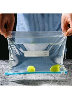 ECVV Ecvv 45 Pcs Food Storage Bags, Stand Up Reusable Lunch Bags For Fruits Vegetables Meats Snacks, Ziplock Sandwich Bags For Kitchen 10L/15M/20S  - Image 3
