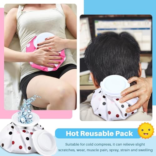 UPYOG Hot & Cold Water Bag for Pain Relief – Ice Bag for Injuries, Muscle Aches, Cramps, Headaches – Reusable Ice Pack with Leakproof Cap – Cold Therapy & Heat Pack - Image 2