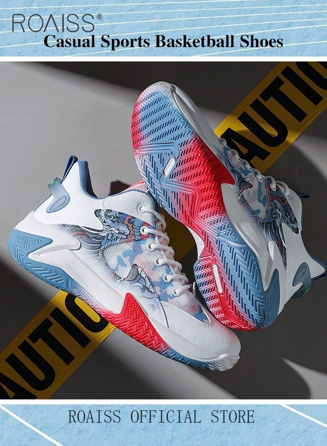 roaiss أحذية رياضية غير رسمية للرجال أحذية كرة سلة شبكية خفيفة الوزن للرجال أحذية تنفس مريحة للركض أحذية رياضية متعددة الألوان - Image 4