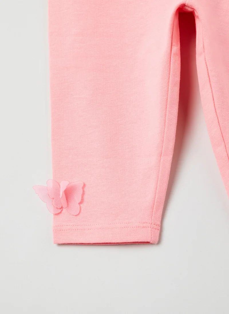 Ovs  OVS Three-Quarter-Length Leggings With Butterflies for Kids | Best Price UAE