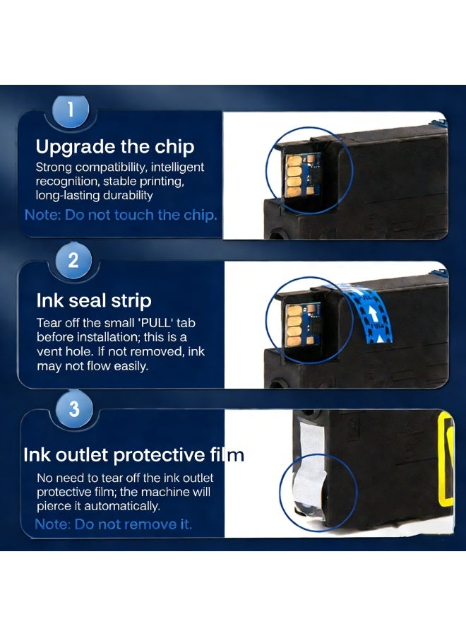 1400XL Compatible Canon Ink Cartridges for Canon PGI-1400XL PGI-1400 Ink Cartridges Compatible with Canon Maxify MB2040 MB2340 MB2140 MB2740 Printers ( Black, Cyan, Magenta, Yellow ) - Image 4