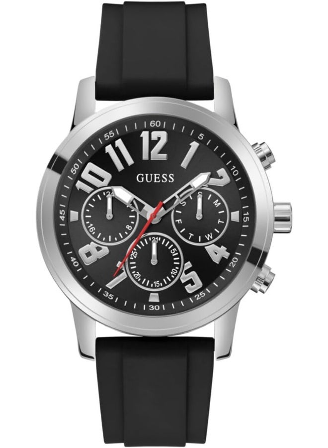 Guess GW0708G1 Mens Parker Watch, Black, strip - Image 1