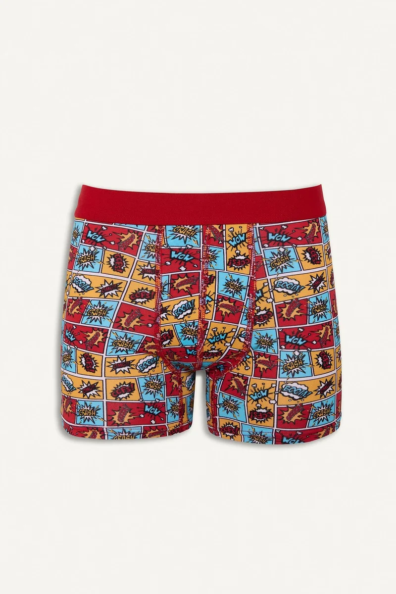 Defacto  Regular Fit Fun Printed 3 Piece Boxers for Men | Best Price UAE