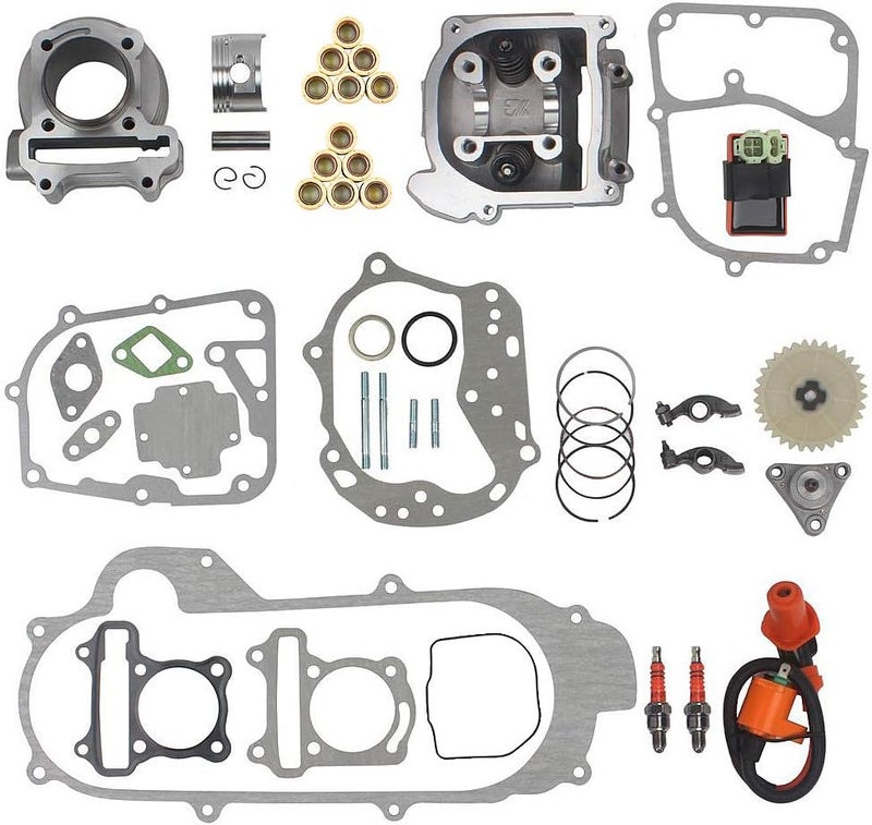 RUTU 69mm Valve Big Bore Kit for GY6 49CC 50CC 139QMB Moped Scooter Engine - Image 1