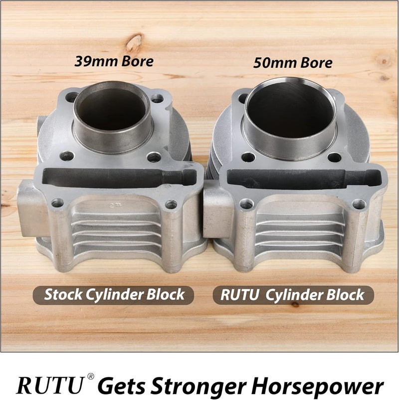 RUTU 69mm Valve Big Bore Kit for GY6 49CC 50CC 139QMB Moped Scooter Engine - Image 3