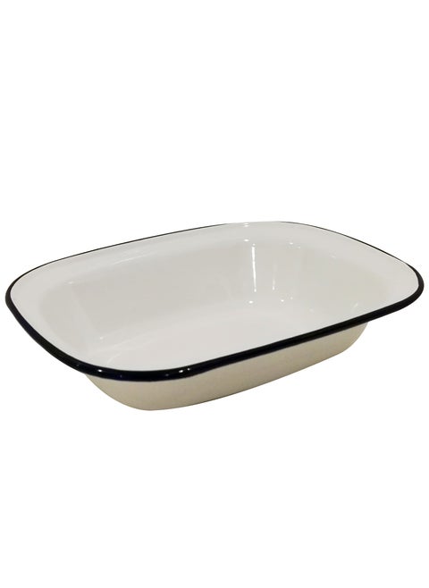 Deep oval cartilage surface 23 cm white - Saif Home