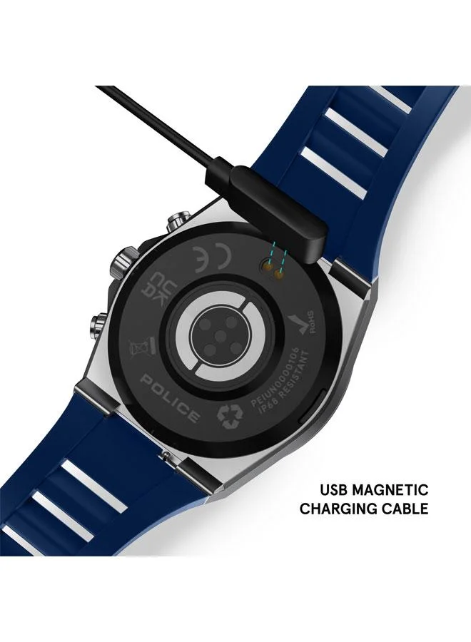 Police Blue/Orange My Avatar 2 Interchangeable Strap, AMOLED, Dual Time, 5ATM, GPS Smartwatch for Men | Best Price UAE