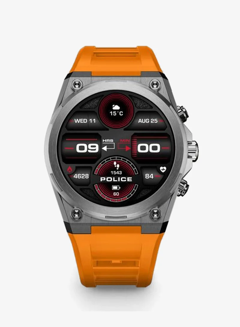 Police Blue/Orange My Avatar 2 Interchangeable Strap, AMOLED, Dual Time, 5ATM, GPS Smartwatch for Men | Best Price UAE