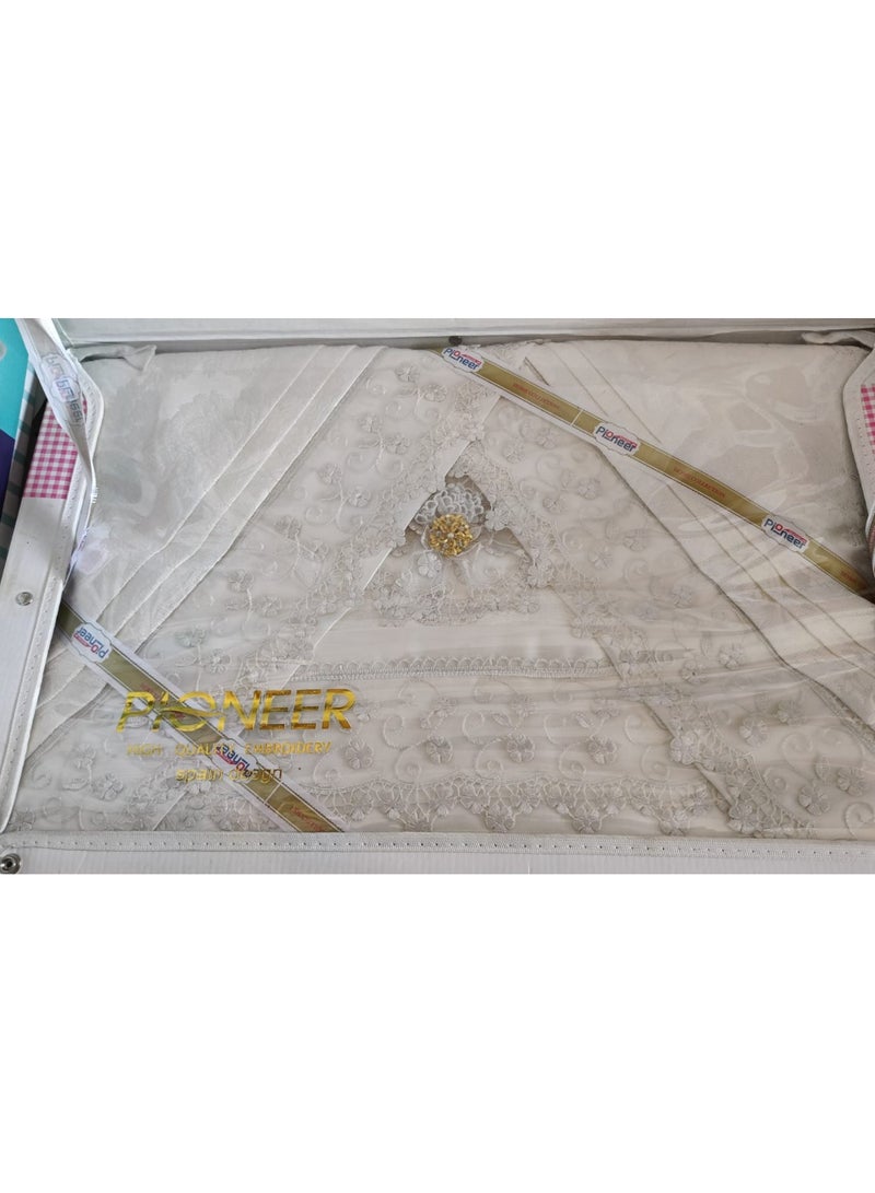 Soft embroidered and guipure baby bedspread set, 10 pieces - suitable for brides