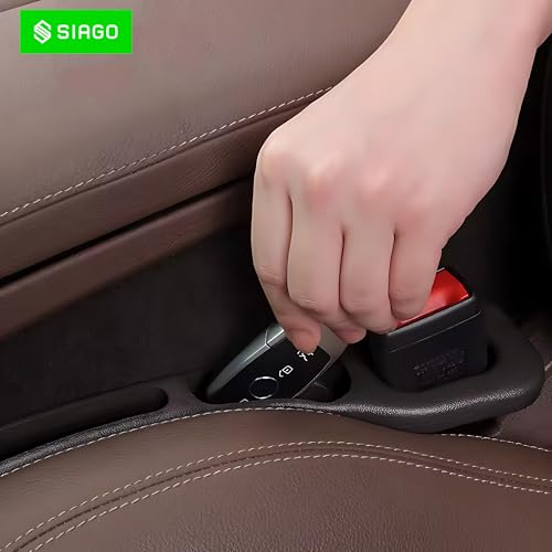 SIAGO SIA126 Car Seat Gap Filler –Slot for Storing Phone, Cards & Coins – Prevents Items from Dropping – Universal Fit for Car (Black) - Image 5
