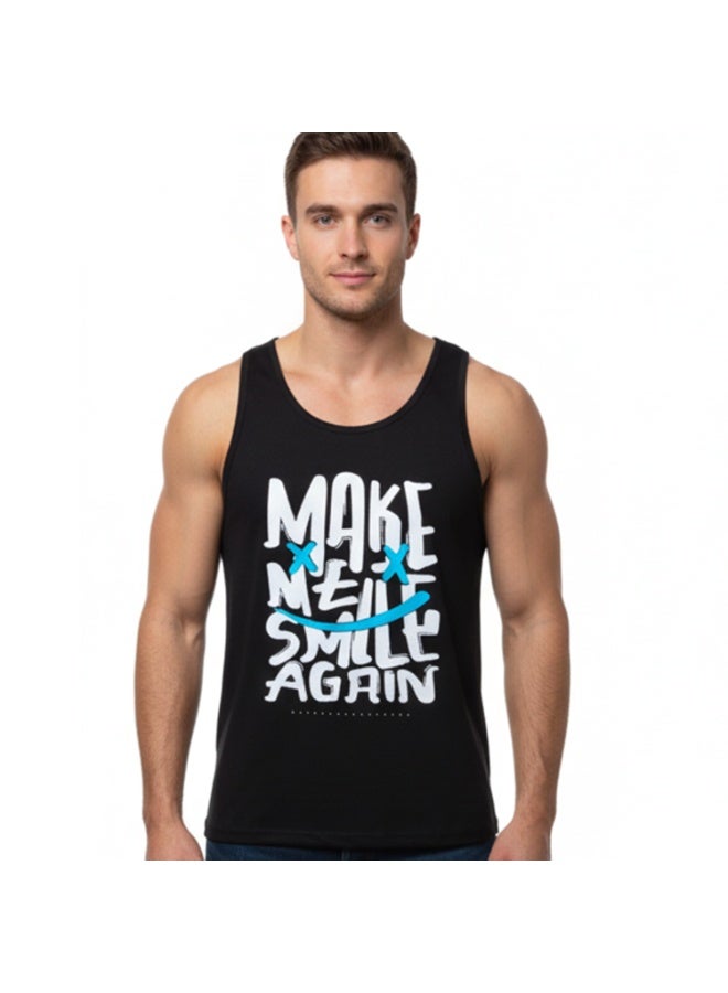 Caesar Men's sleeveless t-shirt with a print on the chest - Image 1