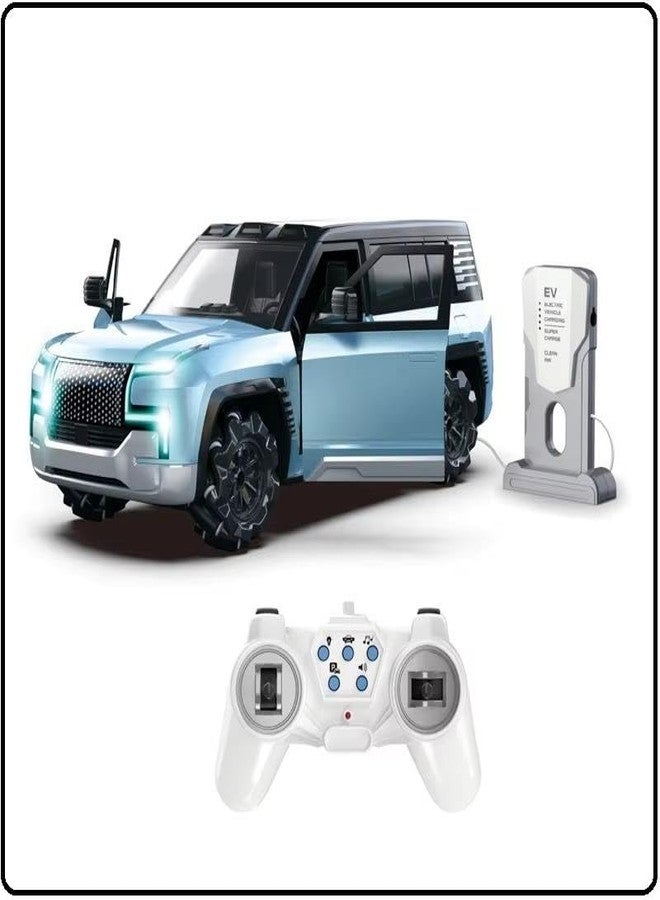 Wonder Digital 1:12 Scale Rechargeable Moka EV U8 Remote Control Drift Car with EV Power Charge Station | Auto Park, Light & Music for Kids. - Image 1
