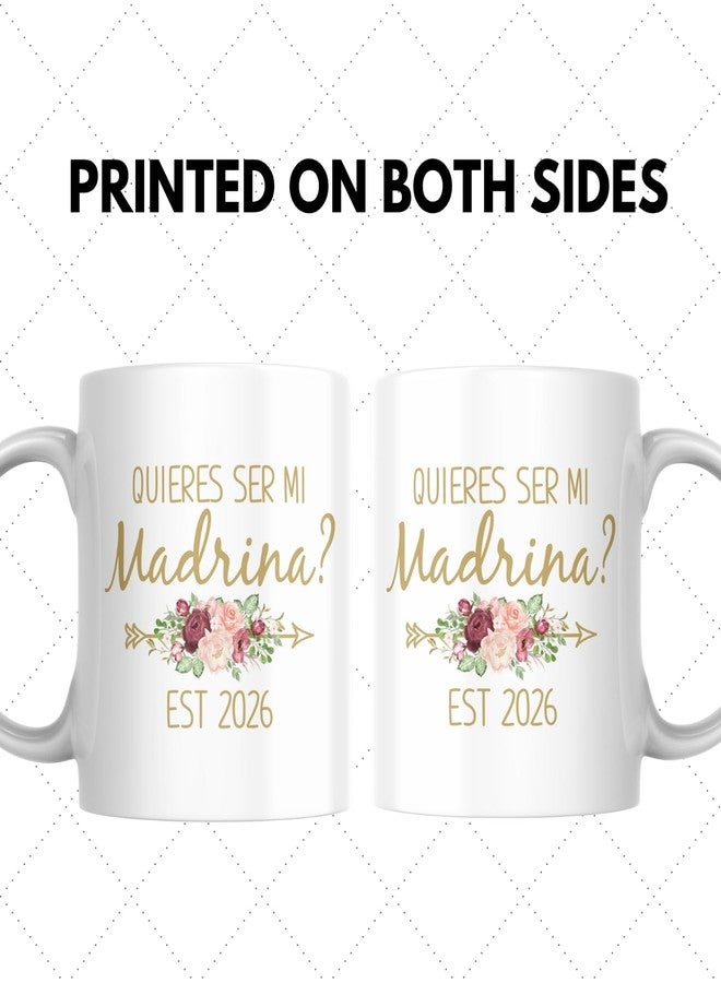 Dokazu Madrina Gifts In Spanish Quieres Ser Mis Padrinos De Bautizo Madrina Proposal Quieres Ser Mi Madrina Godparent Coffee Mug Padrinos De Bautizo Propuesta Taza De Café 11oz - Image 4