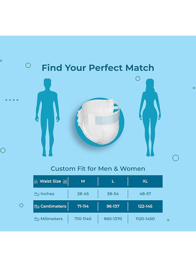 ديجنيتي حفاضات ديجنيتي ماجنا تيب ستايل للكبار - مقاس XL (10 قطع) مع مؤشر للبلل وحماية من التسرب لمدة تصل إلى 8-10 ساعات. - Image 5