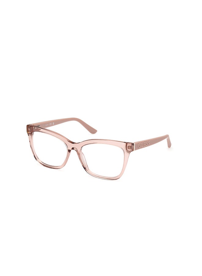 GUESS Women's's Square Eyeglass Frames Shiny Beige GUESS GU5017205753 53 mm - Image 1