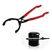 Salior 12 Oil Filters Removal Specialty Tool Oil Filter Wrench3Position Adjustable15Bent Angle Head Design Oil Filter Pliers For 45150mm Engine FiltersConduitFittings Red - Image 2