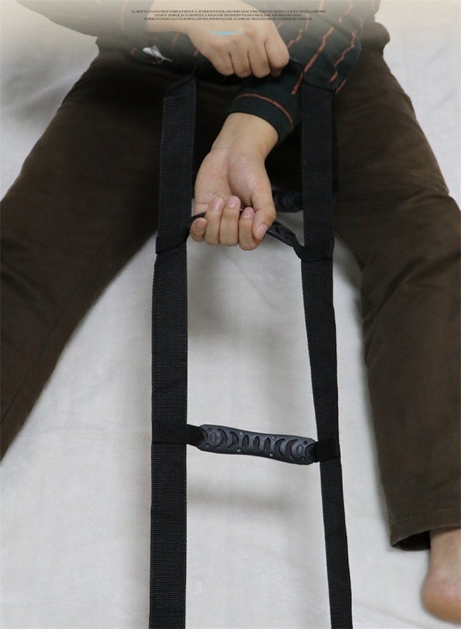 Bed Ladder Assist Pull Up Assist Device With Handle Strap Rope Ladder Caddie Helper Sitting Sit Up Hoist For Elderly Senior Injury Recovery Patient Pregnant Handicap Padded Hand Grip - Image 2