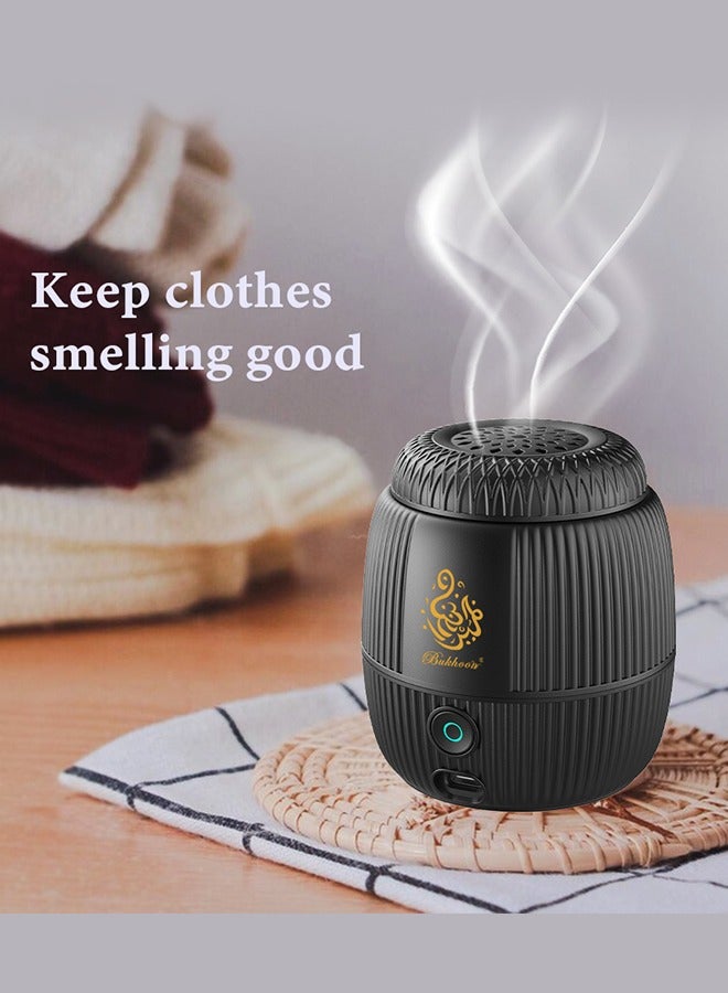 بخون مبخرة إلكترونية جديدة الطراز  آلة عطرية عالية الجودة مبخرة عربية قابلة لإعادة الشحن عبر USB مجموعة هدايا - Image 1