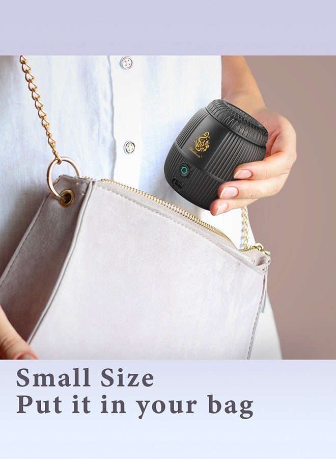 بخون مبخرة إلكترونية جديدة الطراز  آلة عطرية عالية الجودة مبخرة عربية قابلة لإعادة الشحن عبر USB مجموعة هدايا - Image 4