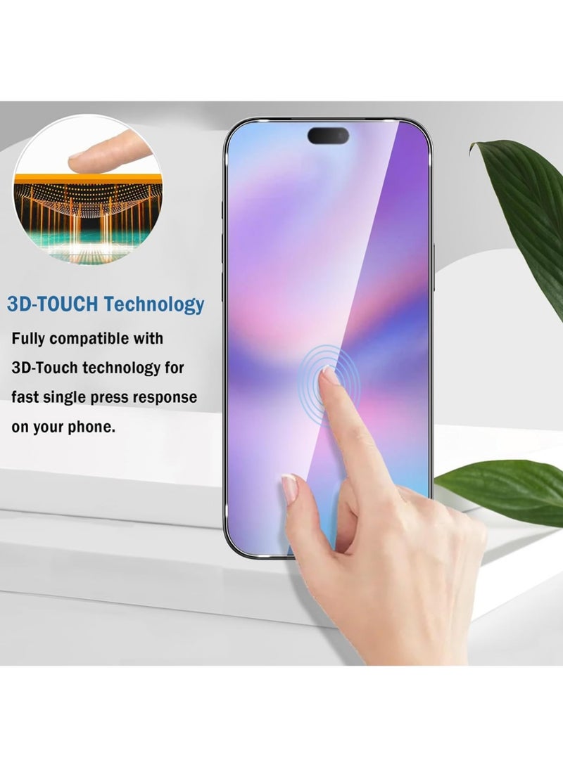 X-level 2+2+1 Pack Compatible with iPhone 17 Pro Max Screen Protector,with Alignment Frame and Camera Lens Protector,9H Tempered Glass Film,HD Clear Scratch Resistant,Bubble-Free for Phone 17 Pro Max Screen Protector. - Image 5