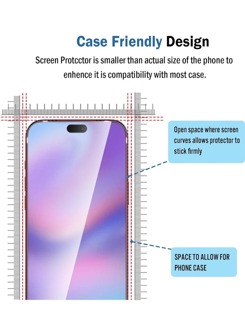 X-level 2+2+1 Pack Compatible with iPhone 17 Pro Max Screen Protector,with Alignment Frame and Camera Lens Protector,9H Tempered Glass Film,HD Clear Scratch Resistant,Bubble-Free for Phone 17 Pro Max Screen Protector. - Image 3