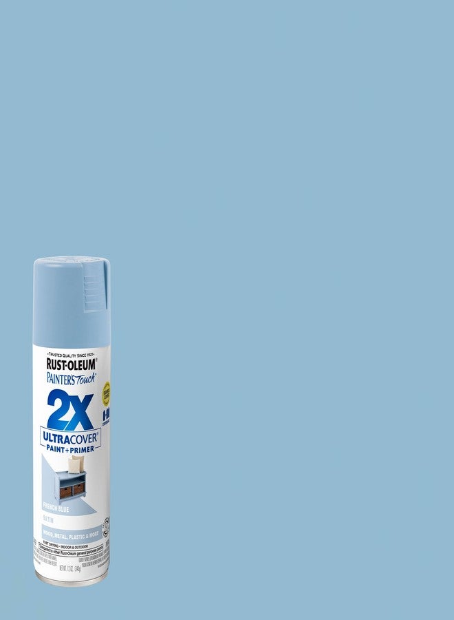 Rust-Oleum 314752 Painter's Touch 2X Ultra Cover, 12 Oz, Satin French Blue - Image 2