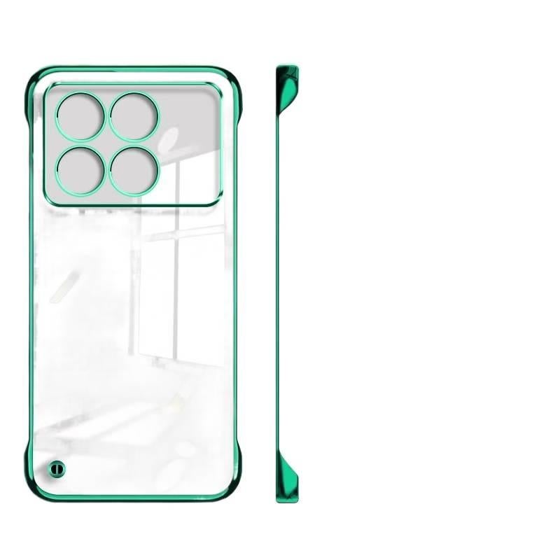 BB غطاء واقي بPC لـ Redmi Note 13 Pro مع مقاوم للصدمات وحماية من السقوط مع مقاوم للصدمات مع تصميم بدون إطار مع مقاوم للخدش باللون أخضر باللون الأخضر باللون الأحمر - Image 1
