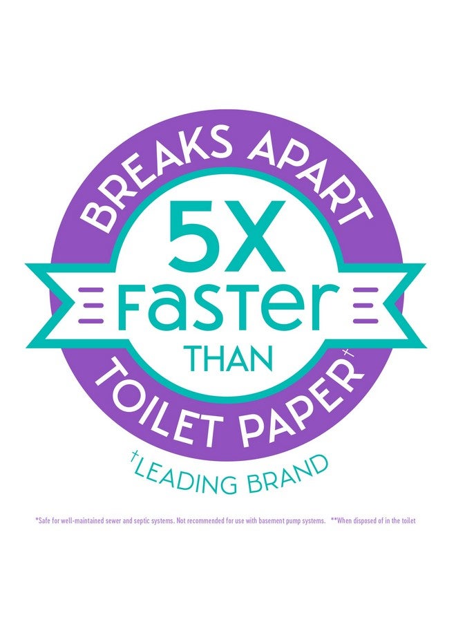 نايس آند كلين مناديل نايس آند كلين سيكيورفلوش المبللة القابلة للسكب (٤٢ منديلًا - ٦ عبوات) | مناديل حمام مرطبة بخلاصة الصبار وفيتامين هـ | تركيبة خالية من الكحول للبشرة الحساسة | مناديل مبللة للأرداف للبالغين - Image 5