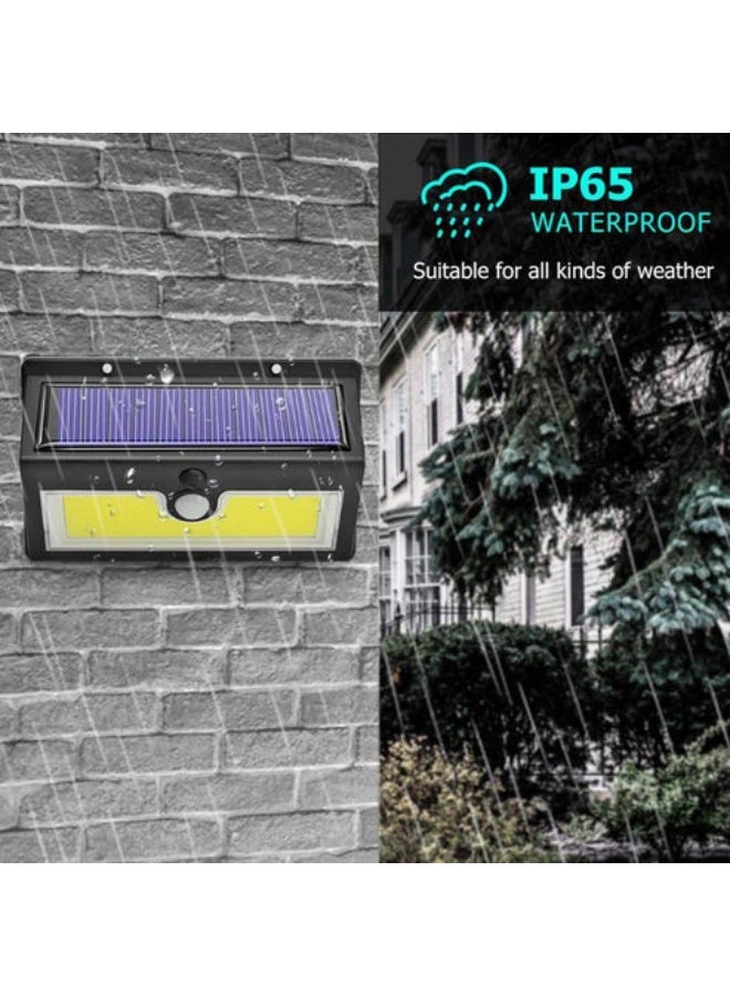كروني مصباح حائط خارجي يعمل بالطاقة الشمسية من كروني Sh-52a مزود بـ 52 مصباح LED مزود بمستشعر حركة ومقاوم للماء بدرجة حرارة Ip65 ومصباح أمان مزود بلوحة شمسية 5 وات لممرات الحديقة والفناء - Image 5