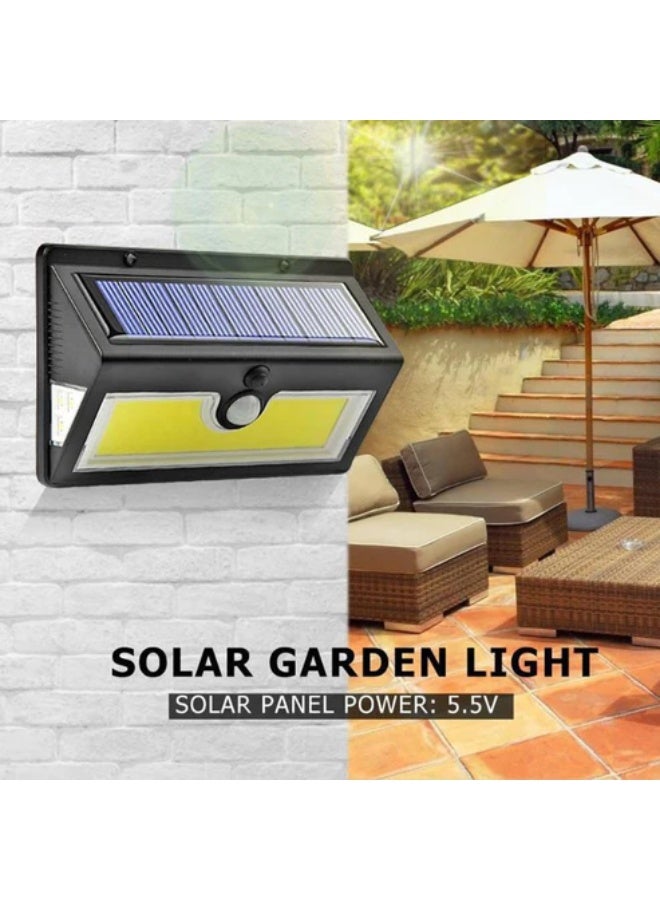 كروني مصباح حائط خارجي يعمل بالطاقة الشمسية من كروني Sh-52a مزود بـ 52 مصباح LED مزود بمستشعر حركة ومقاوم للماء بدرجة حرارة Ip65 ومصباح أمان مزود بلوحة شمسية 5 وات لممرات الحديقة والفناء - Image 2