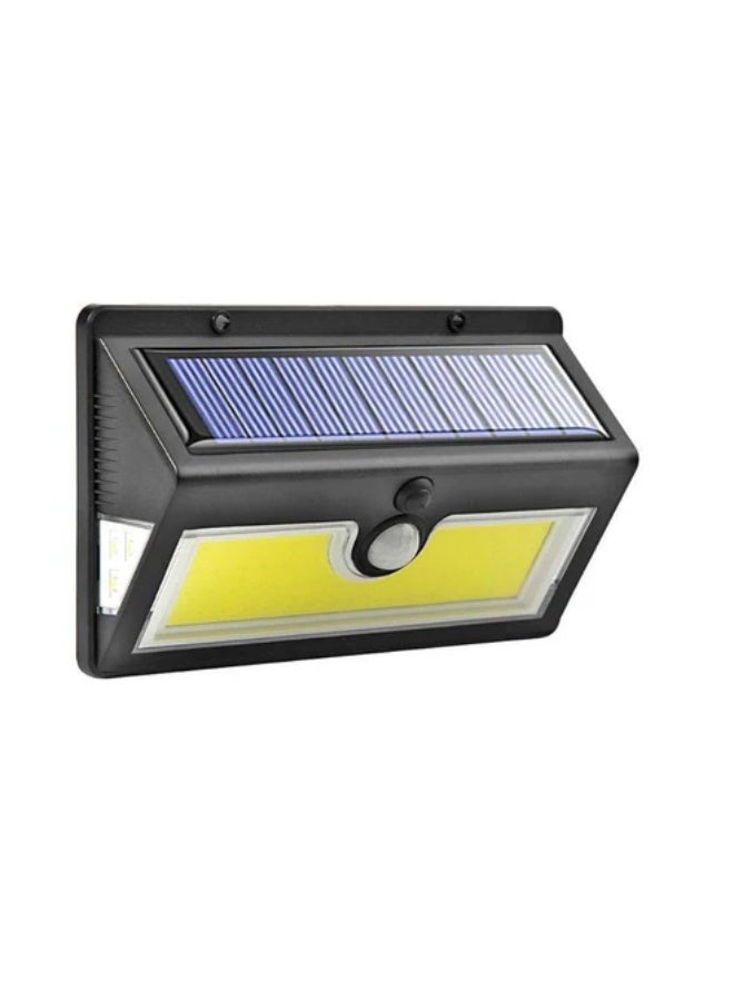 كروني مصباح حائط خارجي يعمل بالطاقة الشمسية من كروني Sh-52a مزود بـ 52 مصباح LED مزود بمستشعر حركة ومقاوم للماء بدرجة حرارة Ip65 ومصباح أمان مزود بلوحة شمسية 5 وات لممرات الحديقة والفناء - Image 1