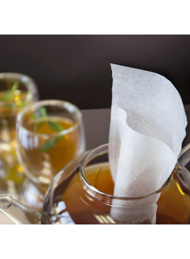 finum Finum Disposable Paper Tea Filter Bags for Loose Tea White Extra Large 60 Count  - Image 3