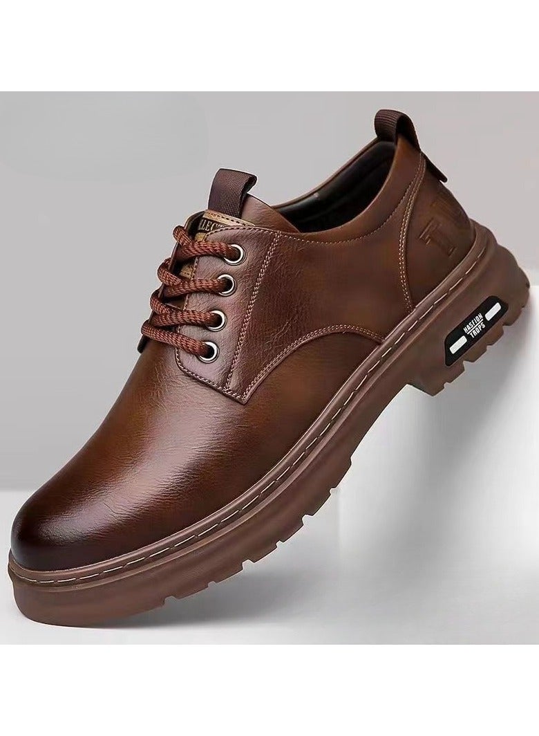 Shougu Versatile Retro Casual Leather Shoes  - Image 1